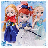 HUIEU 16cm Doll Blue Eyes 13 Movable Joints 1/12 BJD Mini Doll Toys for Children Fashion Clothes DIY Dress Up Dolls for Girls Gift Window Decoration Crafts Cute (Color : 19)