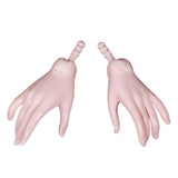Toygogo 1/3 Ball Jointed Dolls Hand Mold Set DIY Doll Making Accessory Pink White Skin, 3 Postures for Choosing - S1