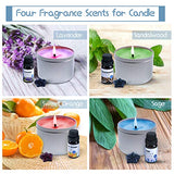 Candle Making Kit – Easy to Make Colored Candle Soy Wax Kit Include Wax, Rich Scents, Dyes, Wicks, Tins & More