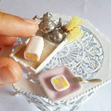 1:12 dollhouse miniature Battenberg cake