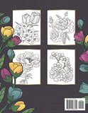 Flowers Coloring Book For Adults Relaxation: Easy Adult Flowers Coloring Book And Simple Designs With Relaxing Flower | Catch Cute insects if you can.