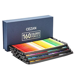 160 Colored Pencils Set - Coloring Pencils for Artists with Case, Ideal Colored Pencils for Adult Coloring Books, Doodling, Sketching