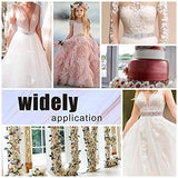 XINFANGXIU 1 Yard Bridal Wedding Dress Sash Belt Applique with Crystals Rhinestones for Women