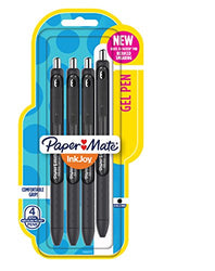 Paper Mate InkJoy Gel Pens, Medium Point, Black, 4 Count