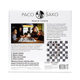 Paco Sako Peace Chess Game, Super Fun for Chess Lovers, Make Peace While Playing Chess, not War - Chess Set Board Game for Peace Makers