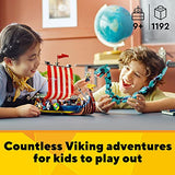 LEGO Creator 3in1 Viking Ship and The Midgard Serpent 31132 Building Toy Set for Boys, Girls, and Kids Ages 9+ (1,192 Pieces)