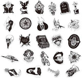 50 PCS Goth Stickers Pack, Vinyl Witch Stickers Skull Stickers, Laptop, Water Bottel, Guitar Decoration, Waterproof Decal Sticker for Adults Teens