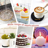 6-Cavity Resin Coaster Molds Thick Round Coaster Silicone Molds for Resin Casting for Epoxy Resin DIY Custom Coasters Resin Art Gifts Home Decoration