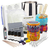 Candle Making Kit for Adults Beginner, DIY Candle Making Supplies Kit Including 21 Oz Beeswax, 10 Cotton Wicks, 4 Candle Tins, 4 Fragrances, 4 Candle Dyes, Melting Pot and Other Supportive Tools
