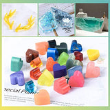 24 Colors Epoxy Resin Pigment - Transparent Epoxy Resin Colorant, Non-Toxic UV Epoxy Resin Liquid Dye for Resin Jewelry DIY Crafts Art Making