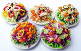 ThaiHonest Mixed Assorted 5 Salad Dollhouse Miniature Food