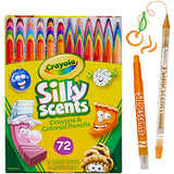 Crayola Silly Scents Twistables, Scented Crayons & Pencils, 72 Count & Silly Scents Sweet & Stinky Scented Markers, 20Count, Washable Markers, Gift for Kids, Age 3, 4, 5, 6