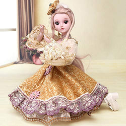 Realistic Reborn Dolls BJD 19 Jointed Girl Play House Can Dressup for Child Birthday Xmas Present 60Cm/23.6 Inch HMYH