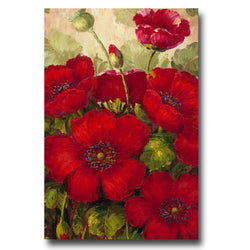 Poppies II by Master's Art, 22x32-Inch Canvas Wall Art