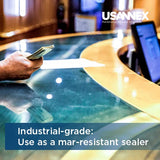 USANNEX Table top & Countertop Epoxy Kit - Suitable for Beginners & Fast Working - Ideal for Metal - Woodwork, Table