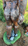 Yeti The Bigfoot Garden Statue, Life Size Statue,Cast Stone Full Color