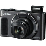 Canon Powershot SX620 Point & Shoot Digital Camera Bundle w/Tripod Hand Grip, 64GB SD Memory, Case and More (Black)