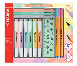 Stabilo Pastel Collection F52064 Set of 13 Mixed Boxes: 6 Swing Cool, 3 Point 88, 3 PointMax with 1