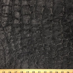 Faux Fur Fabric Short Pile 60" wide Sold By The Yard Shag Reptile Dark Grey