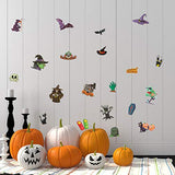 260 Pieces Mixed Halloween Themed Stickers Vinyl Stickers Trendy Laptop Stickers Waterproof Pumpkin Skull Stickers Aesthetic Decal for Scrapbooking Water Bottles Party Favors