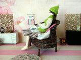 18“ doll sofa for Smart doll, American Girl. Bespoke wicker miniature couch model kits with legs.