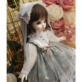 HMANE BJD Doll Clothes 1/6, Princess Dress Printed Clothes Set for 1/6 BJD Dolls (No Doll)