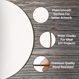 Wood Circles-Round Wood Discs for Crafts 18 Inch 4.8mm Thick Wood Rounds 3Pcs Unfinished Round Wooden Discs for Pyrography,Door Hanger,Painting and Christmas Decorations by Chicwood (18 inches 3Pcs)