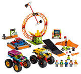 LEGO 60295 City Stuntz Stunt Show Arena Set with 2 Monster Trucks, 2 Toy Cars, Flywheel-Powered Motorbike, Ring of Fire and 7 Minifigures, Gift Idea