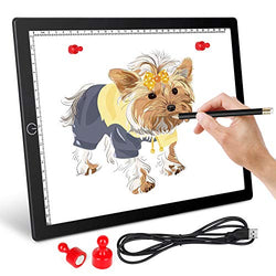 Light Board for Tracing, A4 Led Light Pad, Honesorn Light Box for Weeding Vinyl, Tracing, Drawing, Sketching, Diamond Painting, Dimmable Drawing Board for Artists, Kids, Magnet Included