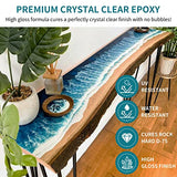 JDiction Epoxy Resin 948ml/32oz - 2X UV Resistant Resin, Crystal Clear Resin Kit for Jewellery, Art, Crafts, Self Leveling, Easy 1:1 Ratio, Non-Toxic, High Gloss Finish, Unique Gift for Family, Lovers