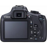 Canon EOS Rebel T6 Digital SLR Premium Kit, EF-S 18-55mm and EF 75-300mm Zoom Lenses, Backpack,