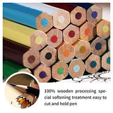 Colored Pencils 48 Count Artist Quality-Coloring Book Colored Pencil Set for Adults and Children