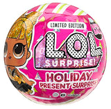 LOL Surprise Holiday Present Surprise Doll Prezzie with 7 Surprises, Collectible Dolls, Limited Edition, Holiday Theme- Great Gift for Girls Age 4+