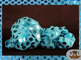 Sequin Big Dots Aqua Fabric / 44" Wide / Sold By the Yard