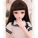 1/4 BJD Doll 42CM /16.5Inch Height Ball Jointed SD Dolls Wig Shoes Clothes Hair Hat Eyes Makeup with Gift Box