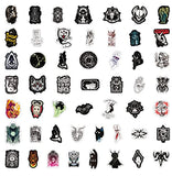 100 PCS Gothic Stickers Adults Stickers Goth Stickers for Water Bottle Laptop Tablet Phone and Cars Waterproof Vinyl Stickers Cool Skull Decal for Skateboard(100A)