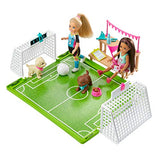 Barbie Dreamhouse Adventures Chelsea Doll, 6-Inch Blonde in Soccer Uniform, with Soccer Playset and Accessories, Gift for 3 to 7 Year Olds