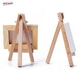 Mont Marte Mini Easel and Mini Canvas for Painting Craft Drawing,Nice Art Set Contains 36 Canvases and Easels