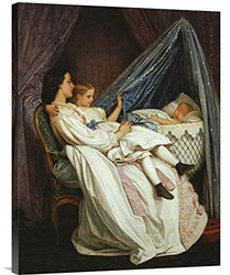 Global Gallery Budget GCS-267419-30-142 Auguste Toulmouche The Gallery Wrap Giclee on Canvas Wall Art Print