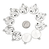 20 Pieces I Love You to the Moon and Back Charms Findings for Jewelry Pendant Necklace Making