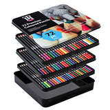 Colored Pencils, Professional Art Kit of 72 Colors, Ideal for Coloring, Sketching & Shading, Vibrant Artist Pencils for Beginner & Pro Artists, Soft Wax-Based Cores