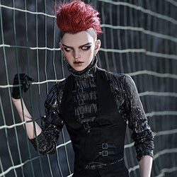 ZXCVBN BJD Doll 1/3 Resin Ball Jointed SD Doll Fashion Model with Clothes + Wig + Gloves + Boots + Makeup Face and Other Accessories, Cool Boys