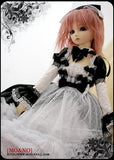 Free Gift 1/4 MSD DDD BJD Dress Suit Outfit Lolita Dress Doll Dollfie LUTS/ Black and White Mist Style / White + Black