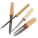 BQLZR Semi Round Hole Cutters Pottery Clay Ceramic Tools for Drilling &Sculpture Pack of 4