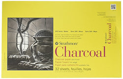 Strathmore Paper 330-111 300 Series Charcoal Pad White