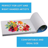 Bellofy 50 Sheet Watercolor Paper Pad - 130 IB / 190 GSM Weight - 9x12 in Size - Cold Press Paper -