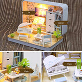 HEYJUDY DIY Dolls House Creative Iron Box Handcraft Miniature Kit DIY Doll House Miniature Doll House Kit Family Toy for Indoors Boys Girls Home Rooms Ornament