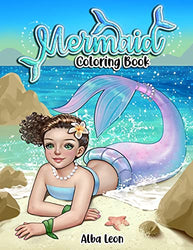 Mermaid Coloring Book: Cute kawaii chibi and anime style character coloring book for girls and adults
