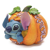 Enesco Jim Shore Disney Traditions Lilo and Stitch Jack O'Lantern Figurine, 4.02 Inch, Multicolor