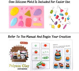 Polymer Clay, Shuttle Art 82 Colors 1.2 oz/Block Oven Bake Modeling Clay Kit with 19 Sculpting Clay Tools and 16 Kinds of Accessories, Non-Stick, Non-Toxic, Ideal DIY Art and Craft Gift for Kids